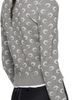 Marine Serre Marine Serre Gray Moon Jacquard Knit Fitted Cardigan - 3