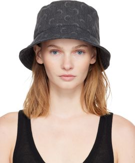 Marine Serre Marine Serre Gray Moon Laser Denim Bucket Hat