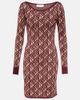 Marine Serre Marine Serre Moon Diamant jacquard wool-blend minidress - 1