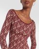 Marine Serre Marine Serre Moon Diamant jacquard wool-blend minidress - 4
