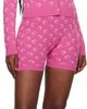 Marine Serre Marine Serre Pink Moon Jacquard Knit Fitted Cardigan - 4