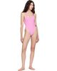 Marine Serre Marine Serre Pink Moon Printed Jersey One-Piece Swimsuit - 4