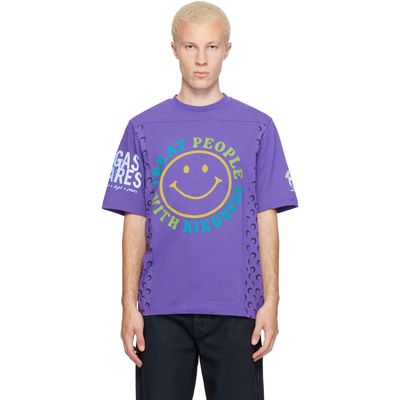 Marine Serre Marine Serre Purple Regenerated Graphic Jersey SS T-shirt