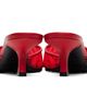 Marine Serre Marine Serre Red Mesh Flock Kitten Heel Mule Heels - 2