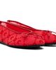 Marine Serre Marine Serre Red Moonogram Mesh Flock Ballerina Flats - 4