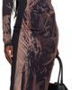 Marine Serre Marine Serre SSENSE Exclusive Black Wet Nuisette Printed Jersey LS Maxi Dress - 4