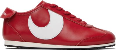 Marine Serre Marine Serre SSENSE Exclusive Red Matte Leather MS Astra Sneakers