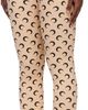 Marine Serre Marine Serre Tan Recycled Moon Jersey Stirrup Leggings - 4