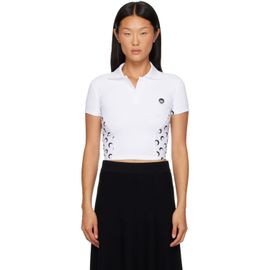 Marine Serre Marine Serre White Athleisure Short Sleeve Polo