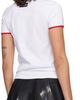 Marine Serre Marine Serre White Moon Logo Bicolor Baby Fit T-shirt - 3