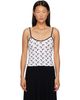 Marine Serre Marine Serre White Moon Printed Jersey Straps Camisole - 1