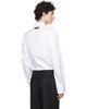 Marine Serre Marine Serre White Moonogram Jacquard Cotton LS Shirt - 3