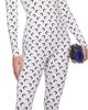 Marine Serre Marine Serre White Recycled Jersey Moon Jumpsuit - 4