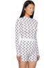 Marine Serre Marine Serre White Recycled Moon Jersey Second Skin Top - 2