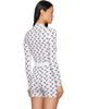Marine Serre Marine Serre White Recycled Moon Jersey Second Skin Top - 3
