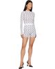 Marine Serre Marine Serre White Recycled Moon Jersey Second Skin Top - 5