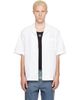 Marine Serre Marine Serre White Regenerated 'Household Linens' S/S Shirt - 1