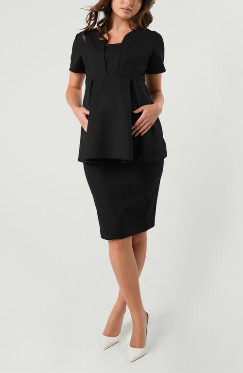 Marion Marion Women's Knee Length Maternity Pencil Skirt with Bump Panel