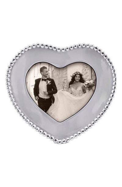 Mariposa Mariposa Heart Bead 4 x 6-Inch Picture Frame 