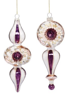 Mark Roberts Mark Roberts Double Reflector Finial Ornament, Box of 4