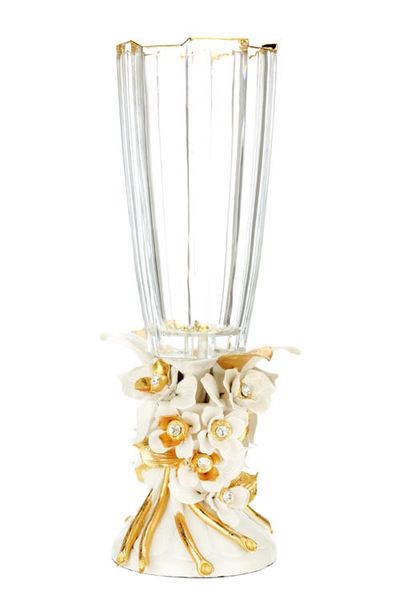 Mark Roberts Mark Roberts Floral Pedestal Vase