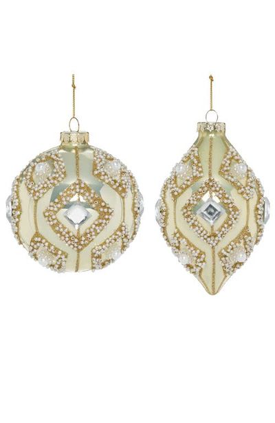 Mark Roberts Mark Roberts Pearl Bead Diamond Ornament, Box of 6