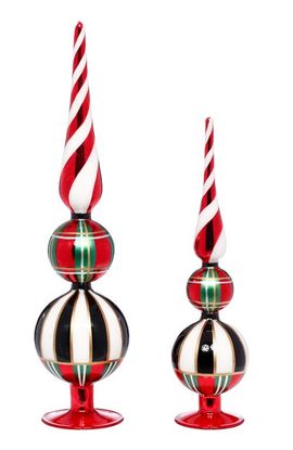 Mark Roberts Mark Roberts Striped Twist Finial, Set of 2