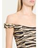 Markarian Amina Off-The-Shoulder Animalier Jacquard Midi Dress - 5