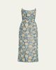Markarian Cypress Dusk Strapless Column Midi Dress - 1