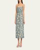 Markarian Cypress Dusk Strapless Column Midi Dress - 2