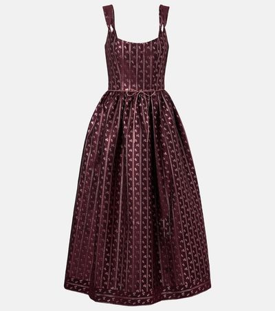 Markarian Markarian Apple bow-detail bustier dress