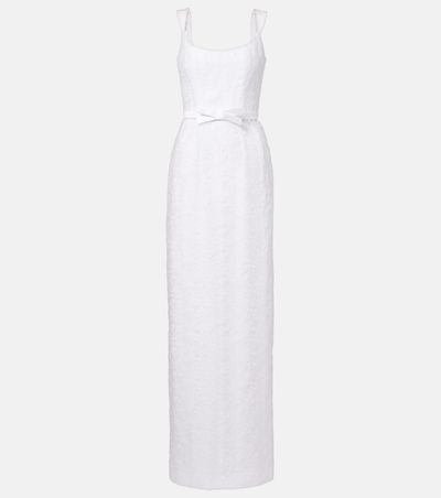 Markarian Markarian Bridal Robin floral jacquard gown