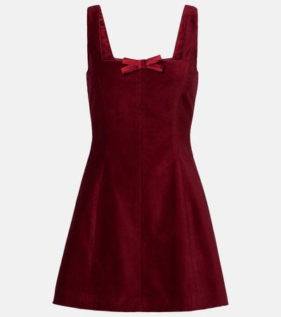 Markarian Markarian Brooke cotton velvet minidress