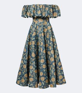Markarian Markarian Freesia floral off-shoulder bustier dress