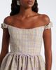 Markarian Markarian Ginger off-shoulder seersucker bustier dress - 3