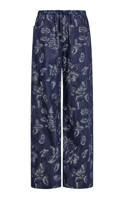 Markarian Markarian Ila Floral Denim Trousers