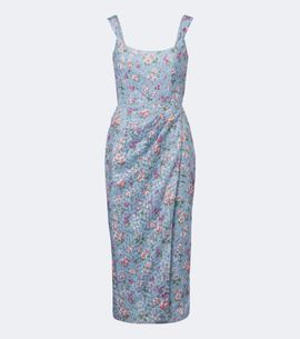 Markarian Markarian Marla floral lace bustier dress