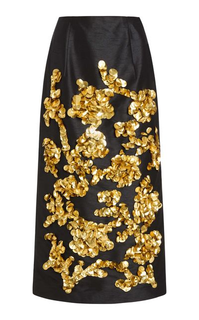 Markarian Markarian Mirage Sequined Midi Skirt