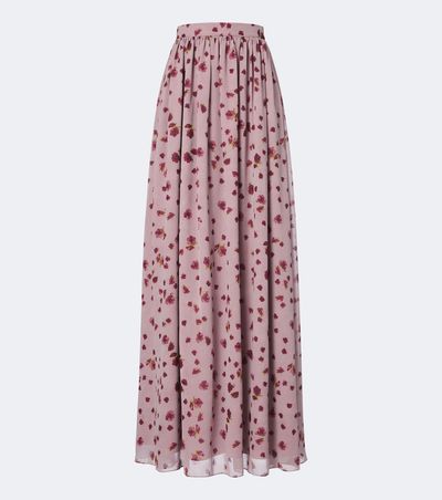 Markarian Markarian Morgaine floral chiffon maxi skirt