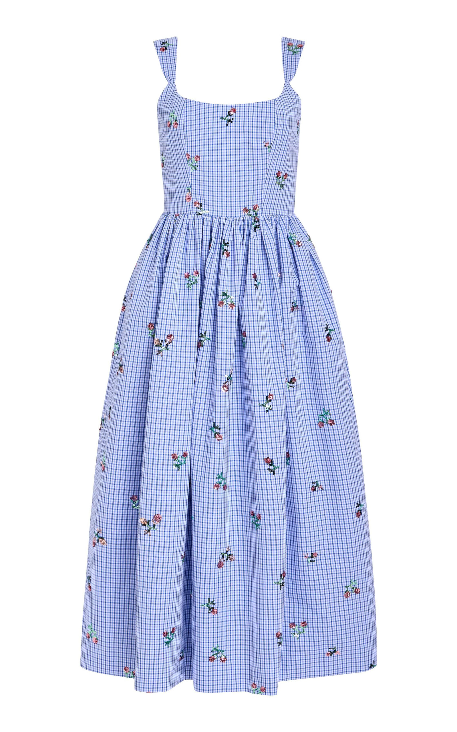 Markarian Markarian Nara Sequined Cotton Midi Dress