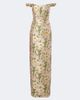 Markarian Markarian Off-shoulder floral brocade gown - 1