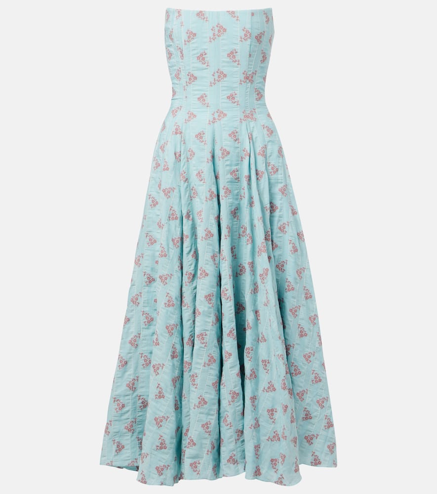 rousseau floral cotton midi dress dupe Markarian