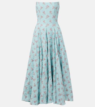 Markarian - Rousseau floral cotton-blend midi dress