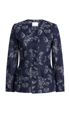 Markarian Markarian Savane Floral Denim Jacket Top