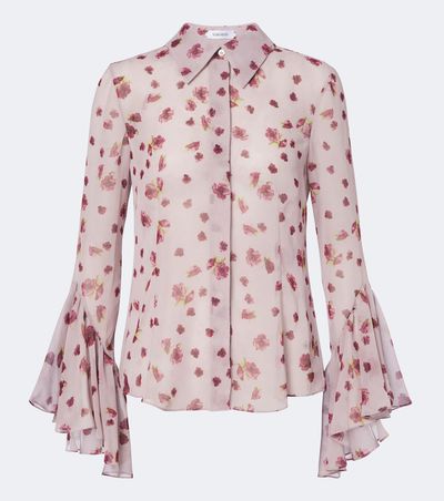 Markarian Markarian Wilma floral chiffon shirt