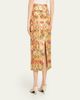 Markarian Tammy Metallic Floral Jacquard Midi Skirt - 5