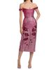 Markarian Women's Amina Floral Metallic Ombre Off-The-Shoulder Midi-Dress - 3