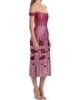 Markarian Women's Amina Floral Metallic Ombre Off-The-Shoulder Midi-Dress - 4