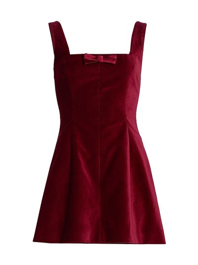 Markarian Women's Brooke Velvet Fit & Flare Minidress