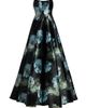 Markarian Women's Laila Floral Metallic Brocade Fit & Flare Strapless Gown - 1